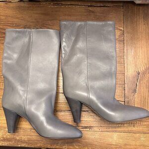 ARKET Mid-High Wide-Shaft Boots in dark grey, size 39 ~ never worn